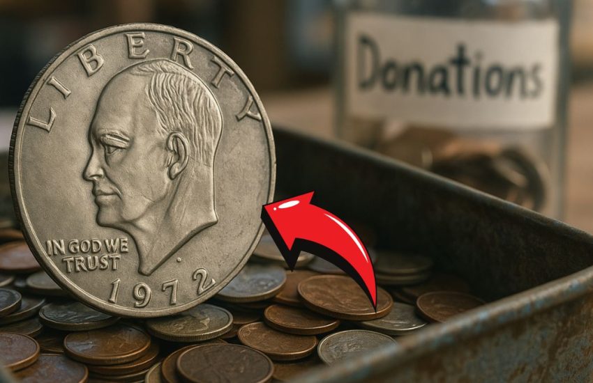 Rare 1972 Doubled Die Eisenhower Dollar Discovered in a Donation Bin